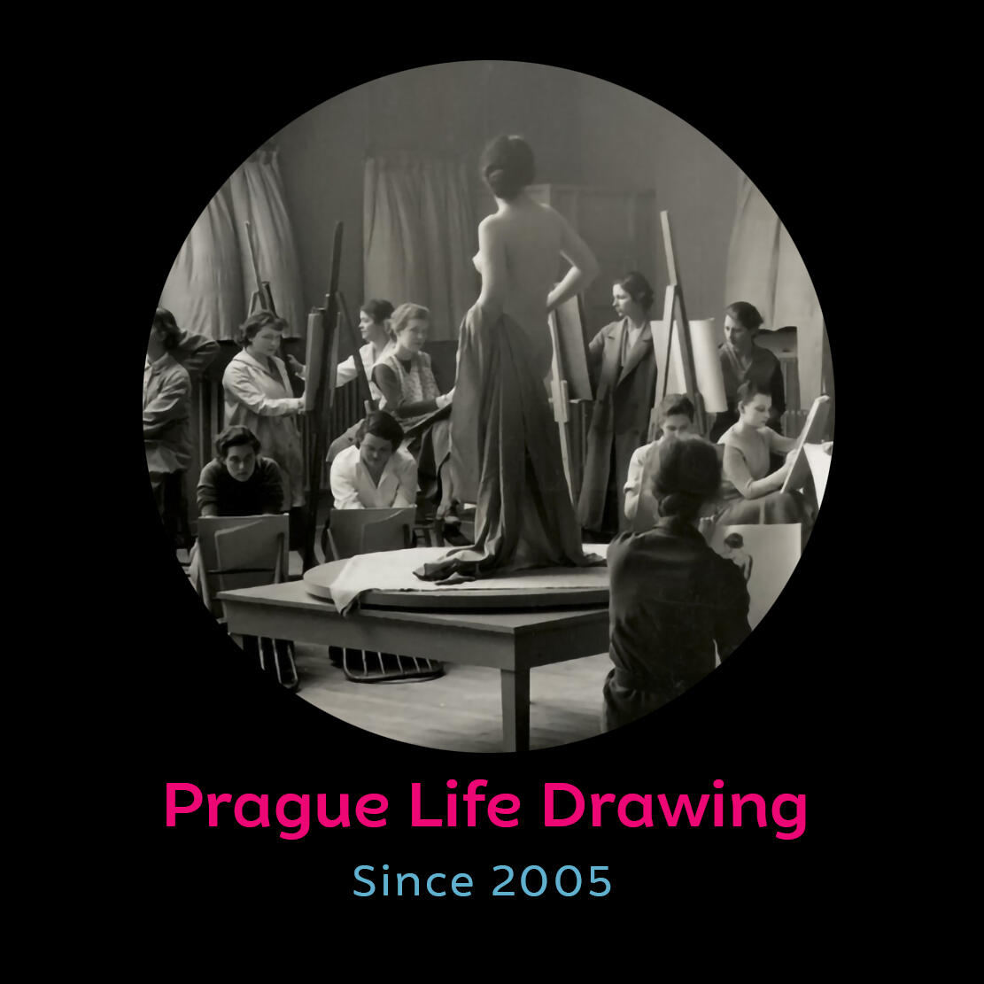 Vintage life drawing session photo